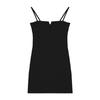 2024 nueva falda corta negra adelgazante de cintura falda tubo dulce chica sexy top de tubo vestido con tirantes de verano para mujer
