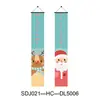 Tela de Fondo Navideño Transfronteriza Personalizada Bandera de Jardín Pareja Cortina de Puerta Pancarta Navideña Bandera de Fiesta para Puerta Decoración