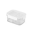 Compartimento caja de almacenamiento de frutas frescas sellada caja conservadora de refrigerador almacenamiento y organización para llevar verduras ensalada Bento
