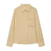Z Estilo Europeu Transfronteiriço 2026 Nova Moda Elegante Temperamento Feminino Atacado Camisa de Botão Único Gola Lapela Manga Longa 27077148