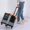 Fonte de Alimentação Móvel para Exterior 2000W3000W5000W Armazenamento de Energia Portátil com Haste de Puxar, Essencial para Vendedores Ambulantes