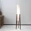 Estilo Japonés Silencioso Viento Retro Atmósfera Zen Sala de Estar Dormitorio Sofá de Diseñador Lámpara de Piso Nueva China de Nogal