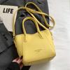 Bolso de Mano Estilo Minimalista de Moda Textura Lichi Bolso Balde Versión Coreana Casual para Ir al Trabajo Versátil Color Sólido Bandolera Bolso de Mujer