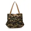 Bolso de Mano de Lona Camuflada Estilo Coreano Nuevo Gran Capacidad Moderno Personalidad Genial Bolso de Hombro Estilo Casual Perezoso Bolsa de Compras para Mujer