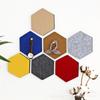 Adesivo de parede de feltro criativo hexagonal placa de eva multifuncional cor tridimensional adesivo de parede decorativo placa decoração de parede para casa