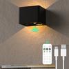 Luz de Noche Inteligente con Sensor Tianyao Carga USB Control Remoto Regulable Lámpara de Mesita de Noche Luz de Noche Geométrica Transfronteriza