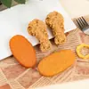Llavero Colgante de Piernas y Alas de Pollo de Comida Simulada, Papas Fritas Divertidas, Palomitas de Pollo, Refresco de Cola, Juguete de Garra de Pollo