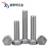 Tornillo Hexagonal Externo de Acero Inoxidable 304 Perno de Cabeza Hexagonal Din933 Rosca Completa a Grado Rosca Completa