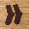 Calcetines Gruesos Cálidos de Felpa para Mujer, Calcetines de Rizo con Forro de Felpa, Calcetines de Color Sólido hasta la Pantorrilla para el Hogar, Calcetines de Rizo de Lana de Conejo para Mujer