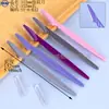 Venta al por mayor de fábrica cuchillo para recortar cejas afilado kit de cuchillo de afeitar recortador de cejas herramienta para recortar cejas de maquillaje de belleza mini espejo de maquillaje