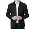 Abrigo de Papá Primavera y Otoño Chaqueta para Hombres de Mediana Edad de 50 a 60 Años Solapa Ropa Abrigo de Invierno para Abuelo de Mediana Edad y Mayor