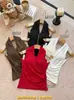 2056# Elegante Chaleco Cruzado con Cuello en V Estilo Francés para Mujer, Nuevo en Verano, Ajustado, Versátil, Favorecedor, Hermoso Top de Espalda con Almohadillas de Sujetador Incorporadas