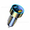 Cargador de coche de carga súper rápida uno a dos convertidor de encendedor de cigarrillos para coche carga flash encendedor de cigarrillos coche pantalla digital