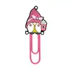 Clips de Papel de Colores, Gnomo Pequeño Rosa Papelería Más Vendida, Marcadores de Libros, Separadores de Páginas, Decoraciones, Marcadores de Resina DIY al por Mayor