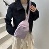 2025 Outono Novo Estilo Coreano Moda Bolsa de Peito Feminina Bolsa de Ciclismo Fitness Deslocamento Viagem Bolsa de Ombro Leve