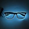 Gafas luminosas con lentes transparentes EL para uñas de arroz, directas de fábrica, para KTV, bar, fiesta de máscaras, ojos luminosos con destellos