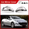 Adecuado para 06-14 Peugeot 207 308 cubierta protectora de espejo retrovisor carcasa de espejo retrovisor textura de fibra de carbono cubierta de espejo de marcha atrás