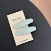 Pinza para el Cabello Ovalada de Lunares para Mujer Pinza Doble Pinza Lateral Pinza para Flequillo Tocado Hueco Pasador Nuevo con Sensación de Alta Gama Pinza para Cabello Suelto