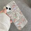 Adecuado para iPhone 17 Pro Max, Funda para Teléfono Md Láser con Racimos Florales, Anticaídas para Apple 14/15, Diseño de Agujero Grande para 13