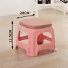 Banqueta de Plástico para Uso Doméstico na Sala de Estar, Espessada para Adultos, Banqueta Econômica para Mesa de Jantar, Cadeira de Borracha, Fabricante Banqueta Alta, Design Simples e Criativo