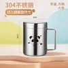 Taza de Agua para Niños de Acero Inoxidable Grado Alimenticio 304, Taza para Guardería, Taza de Agua para Bebé, Taza de Boca Abierta, Vaso para Beber Agua, Vaso para Beber Directamente