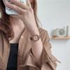 Reloj Retro Romano Cuadrado Pequeño de Azúcar Estilo Ins para Mujer Alto Valor de Color Estudiante de Secundaria Temprana Cuadrado Simple Elegante Esfera Pequeña