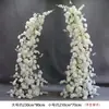 Adereços de Casamento: Arco Floral em Forma de Chifre, Cenário de Palco, Painel Curvo Pronto para Casamento ao Ar Livre