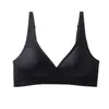 Ropa interior sin costuras transfronteriza europea y americana para mujer, tiras de gel cómodas, soporte suave, puntos elevados, sujetador sexy, nuevo estilo sin costuras