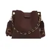 Bolso de Mujer Texturizado Estilo Nuevo 2025 Bolso Cruzado Retro para el Trabajo Bolso Cubo de Moda de Gran Capacidad con Correa Individual al Hombro