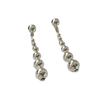 Amazon populares aretes de bola simples europeos y americanos para mujer aretes largos esféricos personalizados de moda geométrica nicho combinables