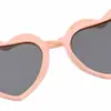 Óculos de Sol Infantis Coração Rosa Estilo Igual de Celebridade da Internet Óculos de Sol para Cobertura de Fotografia de Rua ao Ar Livre Viagem Menina Bebê Tendência 8581