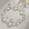 Pulseira Irregular de Cristal Branco Natural de Círculo Único no Atacado, Joia Clássica Fresca e Fashionável para Exportação