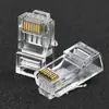 Cabo de Rede Cabeça de Cristal Cat6 Categoria 6 Conector Não Blindado Cobre Puro Categoria 6 Gigabit Rede de Computador 8 Núcleos Conexão Rj45