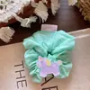 Presilhas de Cabelo Infantis Estilo Coreano para Primavera e Verão com Estampa de Animais para Meninas, Elásticos Fofos para Rabo de Cavalo que Não Danificam o Cabelo