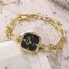 Pulseras de Moda de Venta Caliente Transfronterizas Relojes Cuadrados para Mujer al por Mayor Relojes de Cadena para Mujer Estilo Retro Relojes de Cuarzo