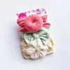 Diadema de Rosquilla para Niños Europeos y Americanos Set de Tres Piezas de Accesorios para el Cabello de Niñas de Flores Triples Diadema de Nylon para Bebé Tocado