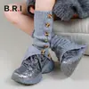 Pierneras Ajustables Vintage con Botón Estilo Subcultura Calcetines Lisos para Pantorrilla para Mujer Verano con Abertura Lateral Calcetines Holgados