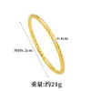 Pulsera Tradicional Vietnamita de Oro Arena, Anillo Sencillo Bohemio, Pulsera Brillante con Patrón de Serpiente para Mujer, Color Duradero, Fabricante de Joyería