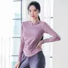 Yoyo recomienda nuevo top de yoga de otoño para mujer secado rápido manga larga corte ajustado favorecedor para entrenamiento de Pilates correr fitness