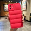 Nueva chaqueta de plumón de 15 colores sólidos simple para iPhone16PROMAX Apple 12/13 carcasa de silicona líquida 11