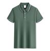 Camisa polo de lapela roupas de trabalho logotipo impresso personalizado roupas de trabalho em grupo t lapela manga curta padrão bordado roupas de trabalho impressão de camiseta
