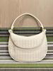 Bolso de Piel de Vaca, Modelo Nuevo para el Año, Piel Genuina, Moderno, Gama Alta, Versátil, Informal, Elegante Bolso de Mano Tejido para Mujer