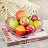 Prato de Frutas Rosa Sala de Estar Casa Mesa de Chá Prato de Exibição de Lanches Nova Fruteira Fruteira de Luxo Leve Cesta de Frutas