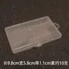 Caja de Almacenamiento para Cartuchos de Tinta de 3.4 mm, Paquete de 10 Puntas de Pluma Estilográfica, Caja Cuadrada Pequeña de Plástico Transparente, Mini Accesorios para Bolígrafos de 2.6 mm