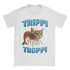 Meme Italiano Brainrot Ropa Trippi Troppi Camiseta Unisex Algodón