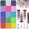 Rinestones de Resina de 3 mm de Colores Mixtos con Base Plana de Venta Caliente de Amazon, Rinestones Jelly, Joyería DIY, Accesorios Hechos a Mano Deslumbrantes, Pegatinas de Strass