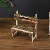 Adornos de Silla Pequeña de Abedul Natural para Escritorio Diseño de Microescena de Bosque Accesorios para Fotos Decoraciones de Madera Creativas