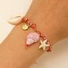 Pulseira Cristal Multicamadas Nova Boêmia Transfronteiriça Pulseira Pingente Estrela do Mar Conjunto de Pulseiras com Contas Coloridas Mulheres