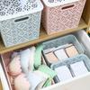Cesta de almacenamiento hueca de alta calidad, cesta para snacks estilo ins, caja organizadora para ropa interior tipo cortavientos, cesta para almacenamiento de cosméticos, escritorio de cocina