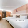 A Versão Mais Recente de Móveis para Hotel Laranja, Conjunto Completo para Quartos Padrão, Cabeceiras de Hotel, Estrados de Cama de Hotel e Varões Específicos para Pendurar Roupas de Cama para Pousadas